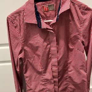 Chick fil a brand womens button down